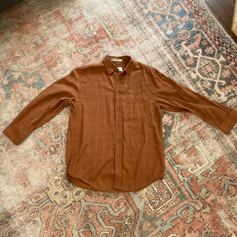 Orvis Men's Brown Shirt